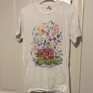 Disney Encanto Bella Canvas White Tee with Colorful Graphic